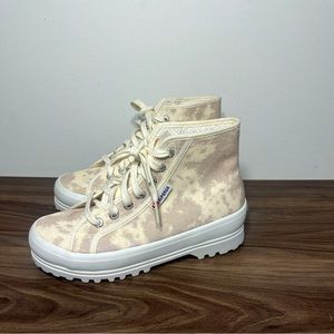 Superga Size 6  2341 ALPINA PRINT TL Grey Tie Dye Sneakers